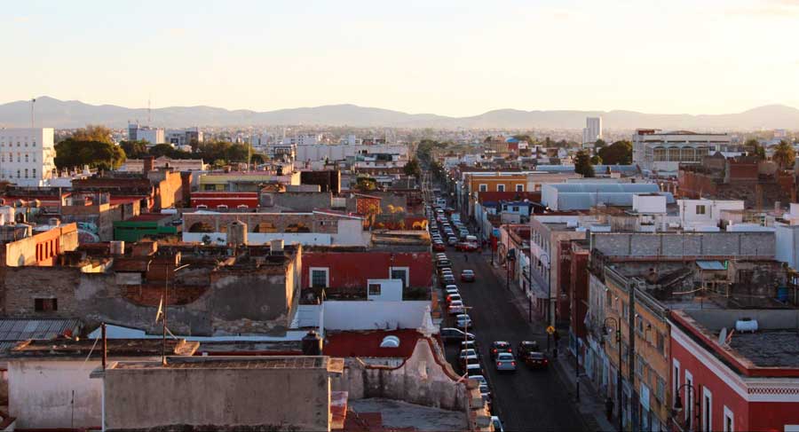 Overlooking view from the town of Puebla