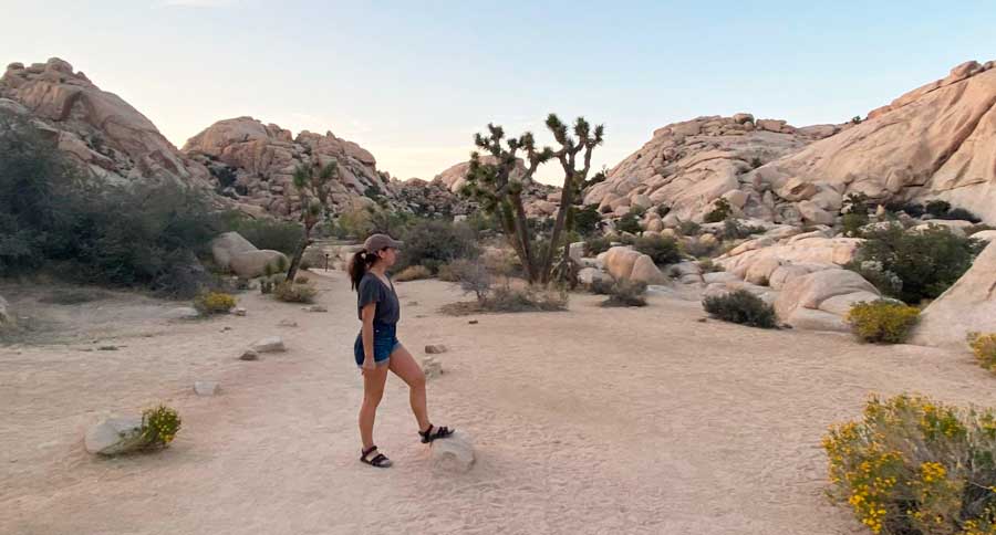 The author during their hike in Joshua Tree National Park