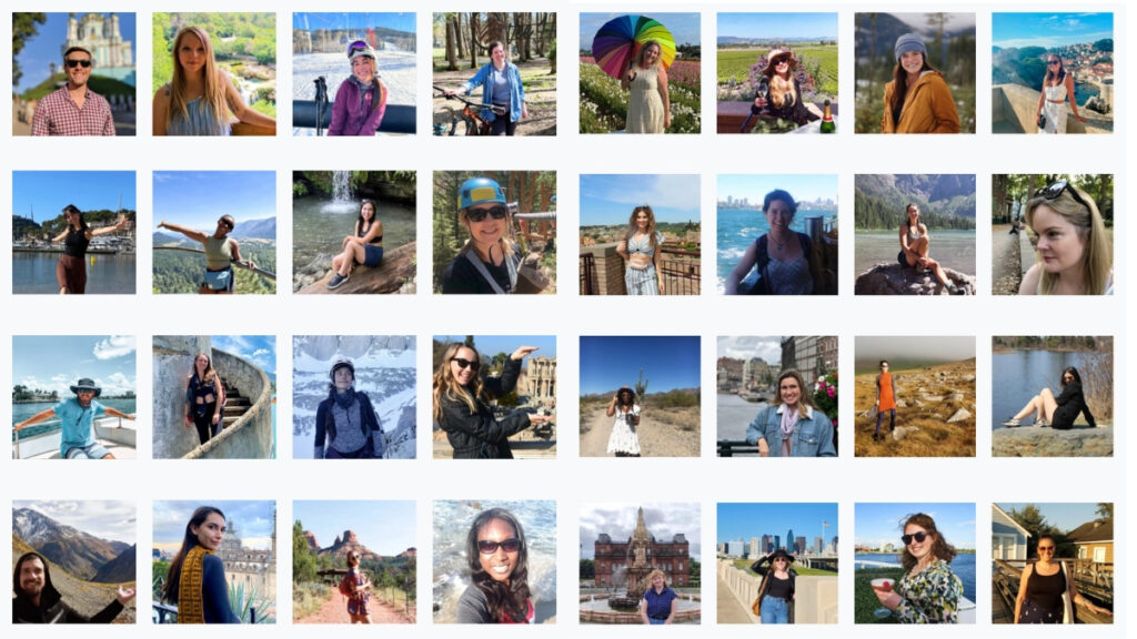 A collage of the Travel Lemming team's profile photos