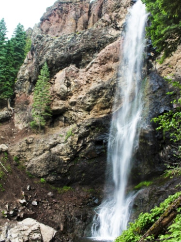 View of the Treasure Falls in Pagosa Springs