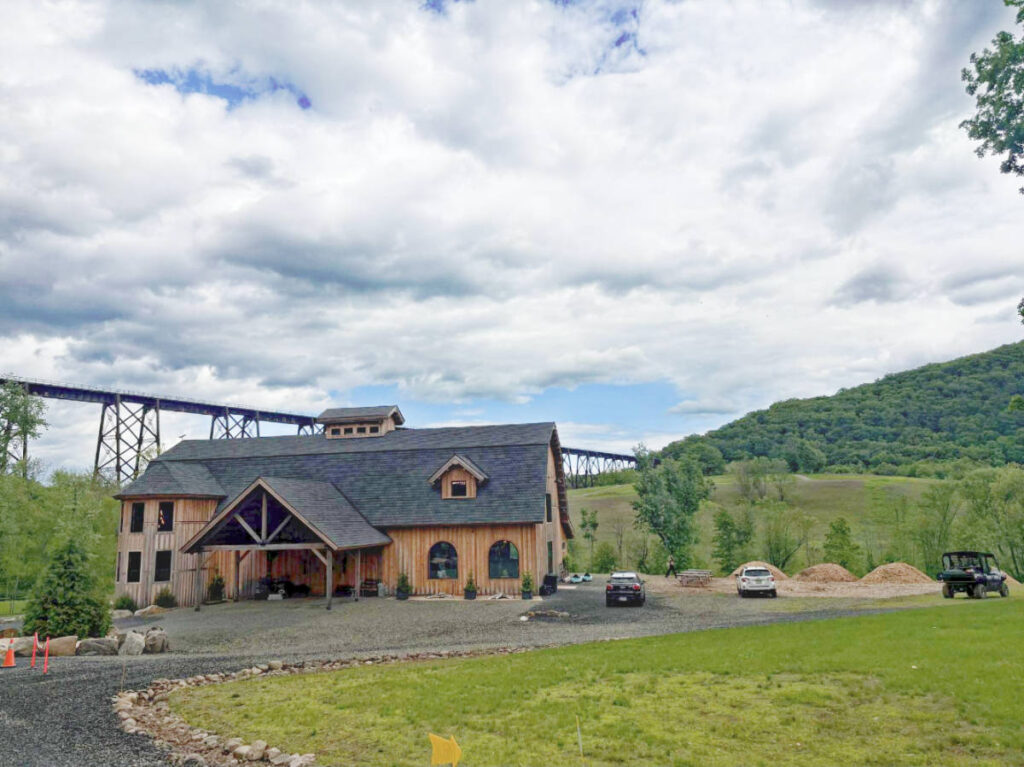 View at the Trestle Farm in the morning