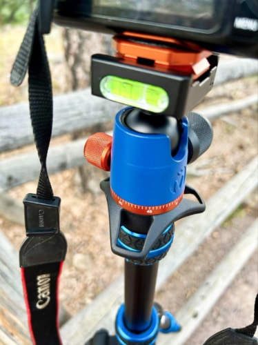 Closeup look of the Tri-Mount Plate of 3 Legged Thing Punks Corey 2.0 Tripod