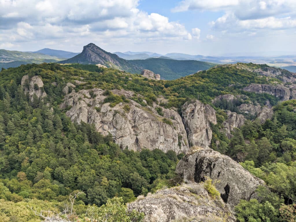 Overlooking view of the mountains of Trialeti National Park