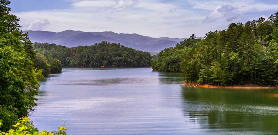 View from the Tuckasegee River