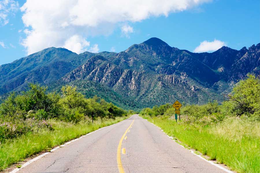 Scenic view while on a drive to Nogales from Tucson