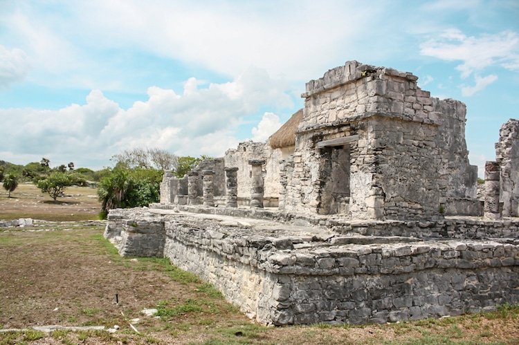 Ruins of Tulum on a sunny day in Mexico's Riviera Maya region
