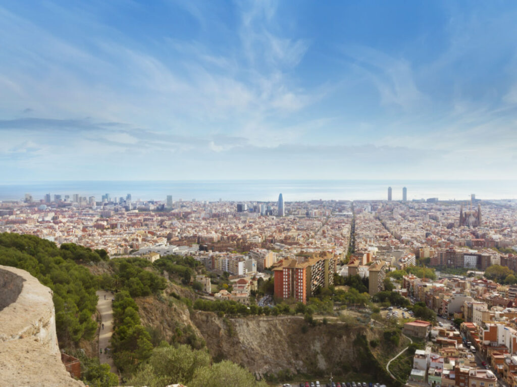 View of Barcelona from Turó de la Rovira viewpoint