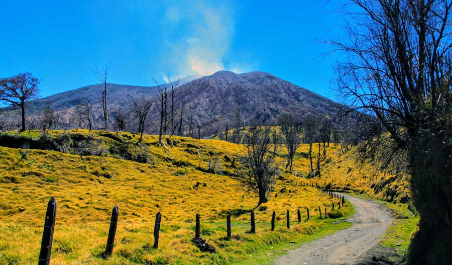View from the Turrialba Volcano National Park