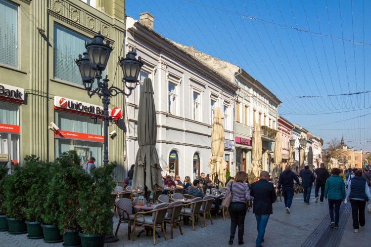 Many people walking on streets