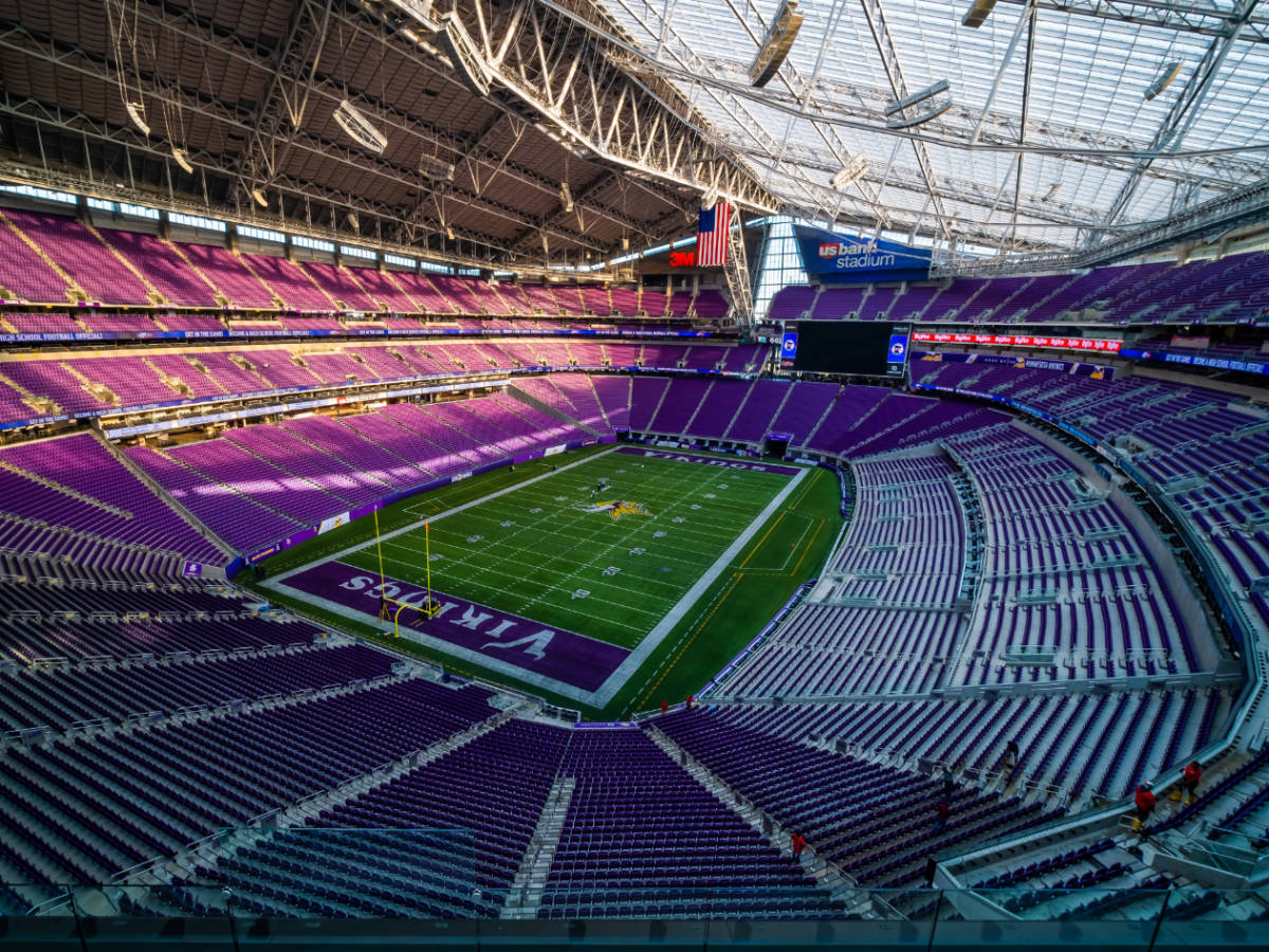 View from the inside of U.S. Bank Stadium