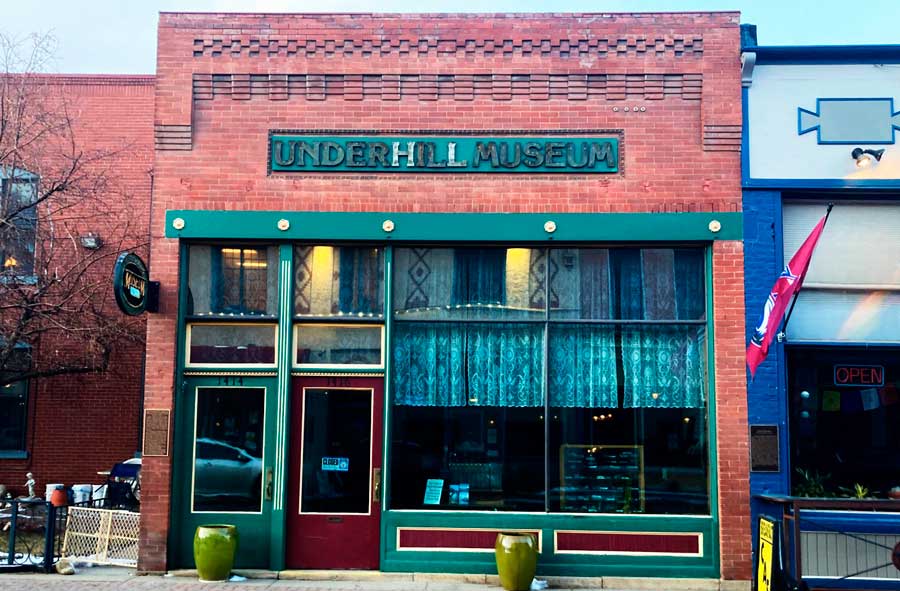 The Underhill Museum from the outside in Idaho Springs