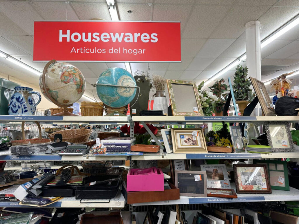 One of the shelves at Unique in Bridgeport