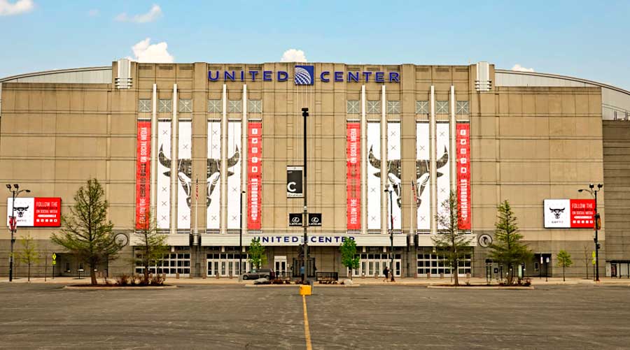 The United Center building