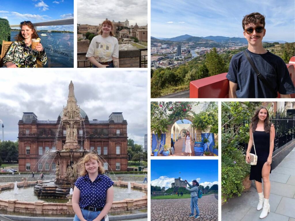 A photo collage of United Kingdom writers