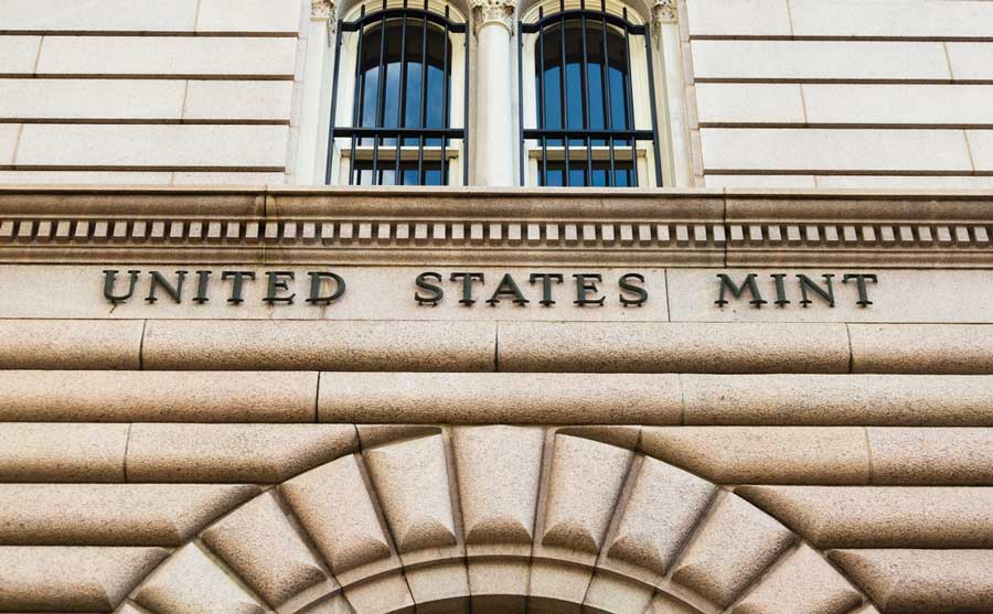 The United States Mint on the outside