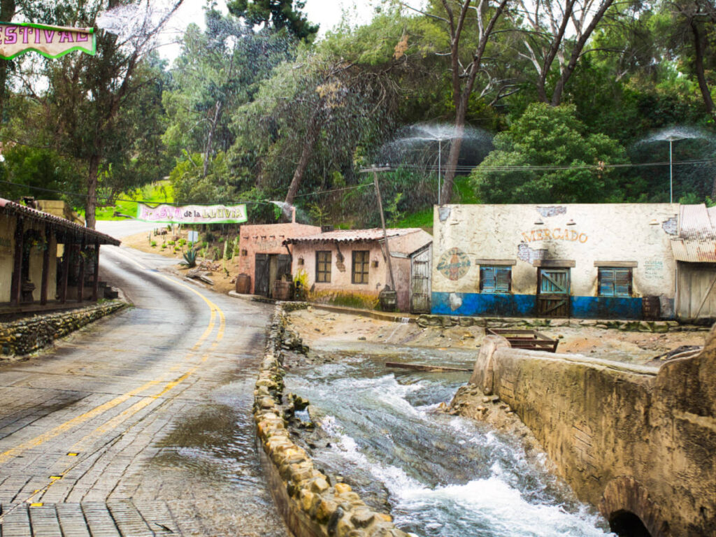 The flood scene in Universal Studios