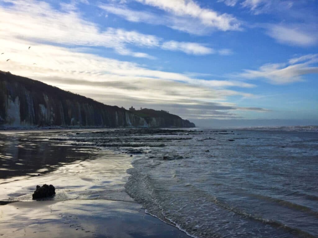 View of the cliffs at the Upper Normandy