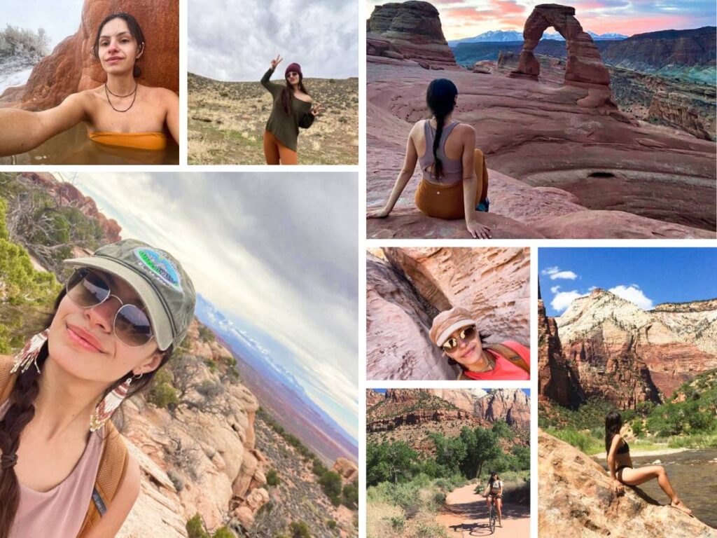 A photo collage of Utah writer