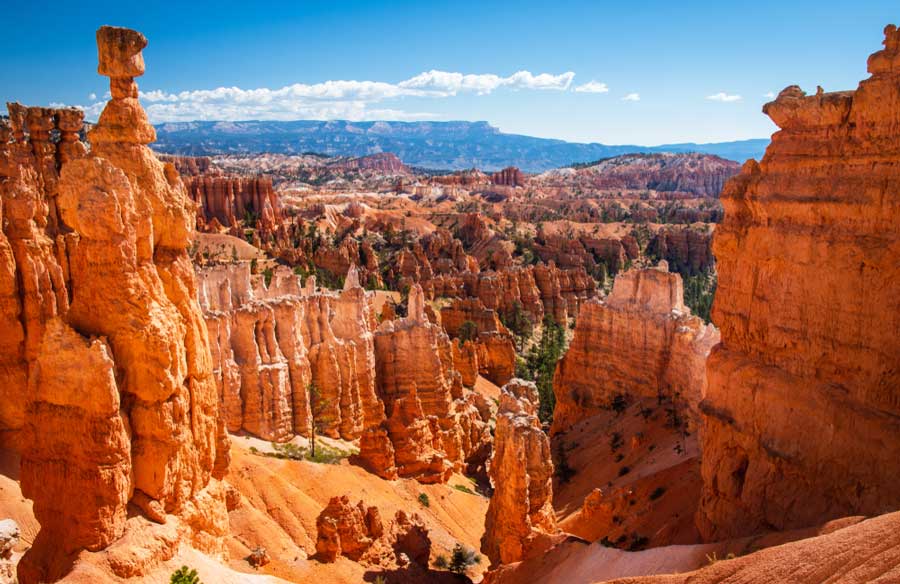 View from the Bryce Canyon National Park in Utah