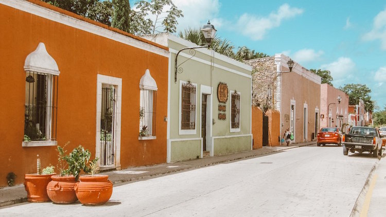 Colorful buildings in Valladolid