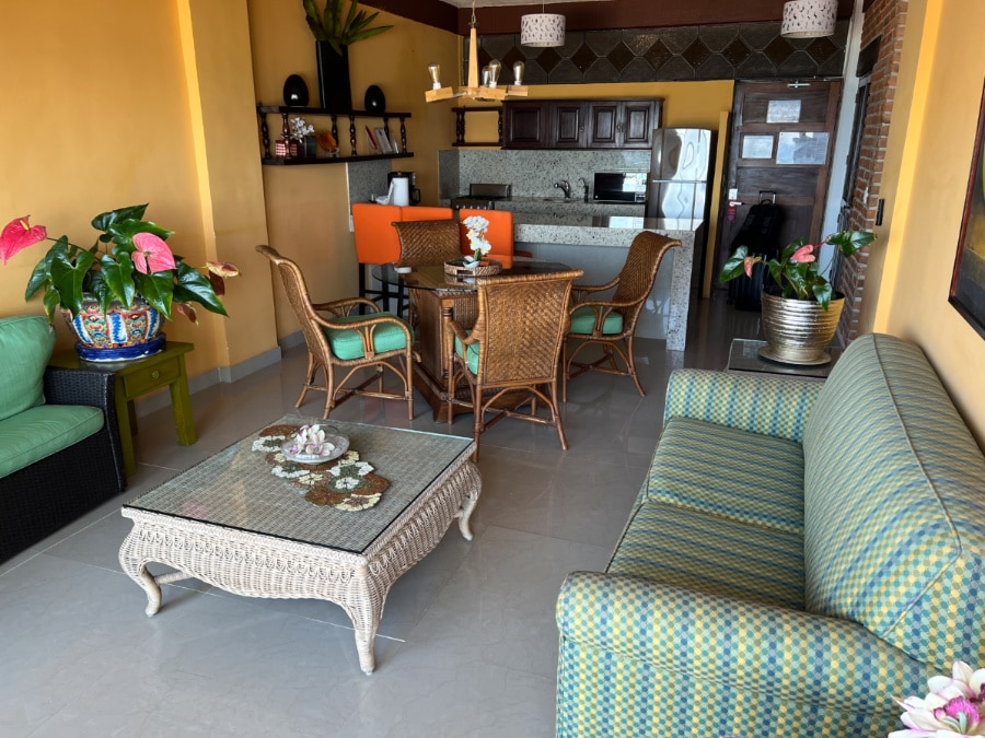 View inside the living room of a room in Vallarta Shores