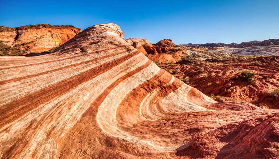 Scenic view from the Valley of Fire State Park
