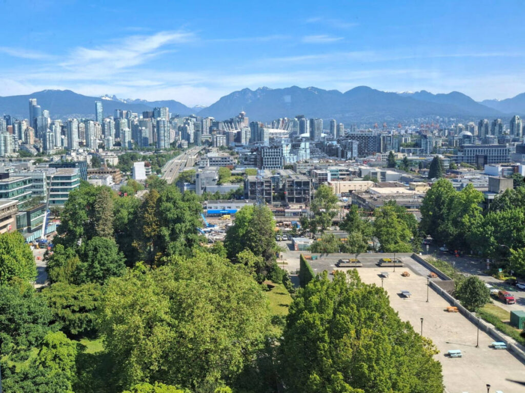 Overlooking view of Lower Fairview from the Vancouver City Hall