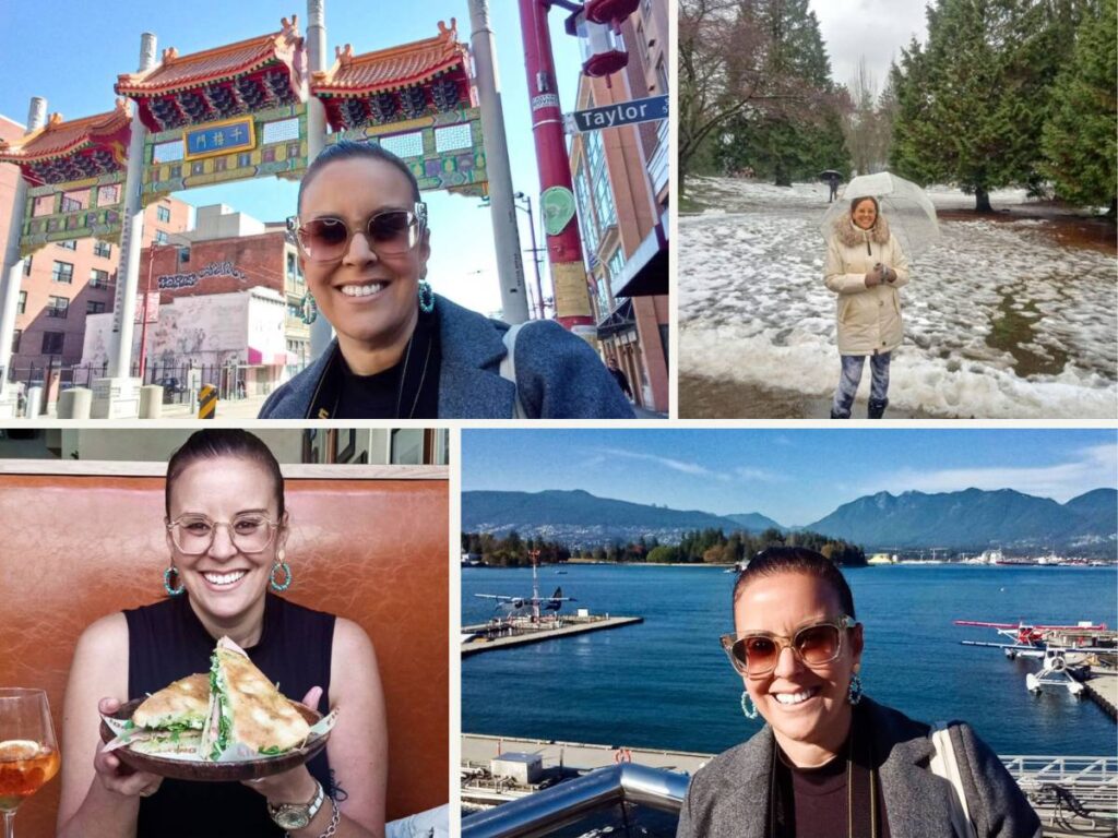 A photo collage of Vancouver writer