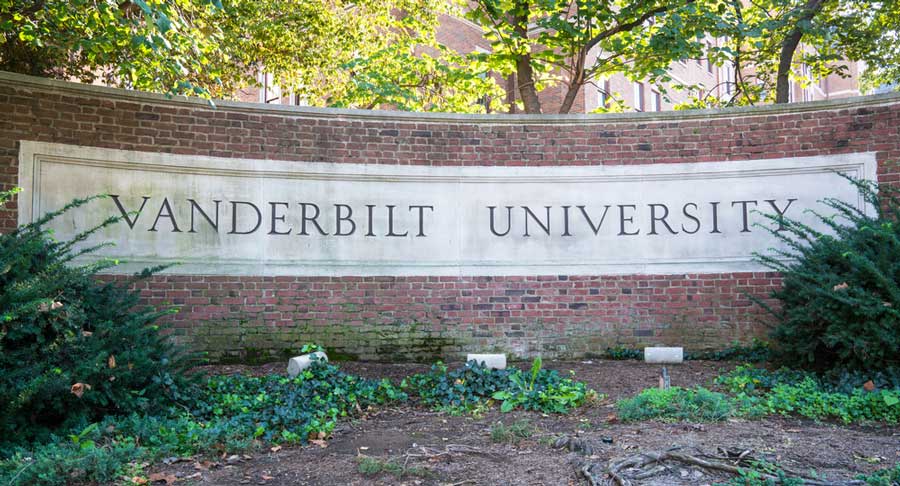 View of an entrance to Vanderbilt University