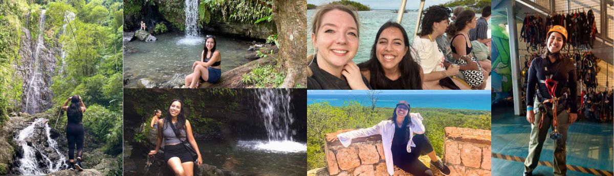 The author, Vanessa Ramos during different Puerto Rico tours
