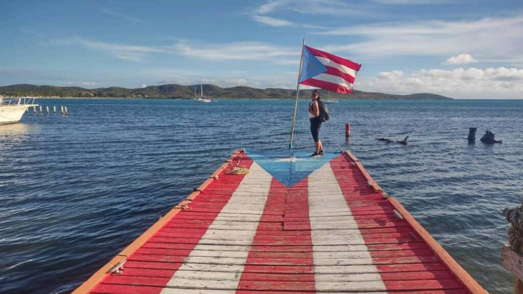 The author, Vanessa Ramos at the Muelle de la Libertad