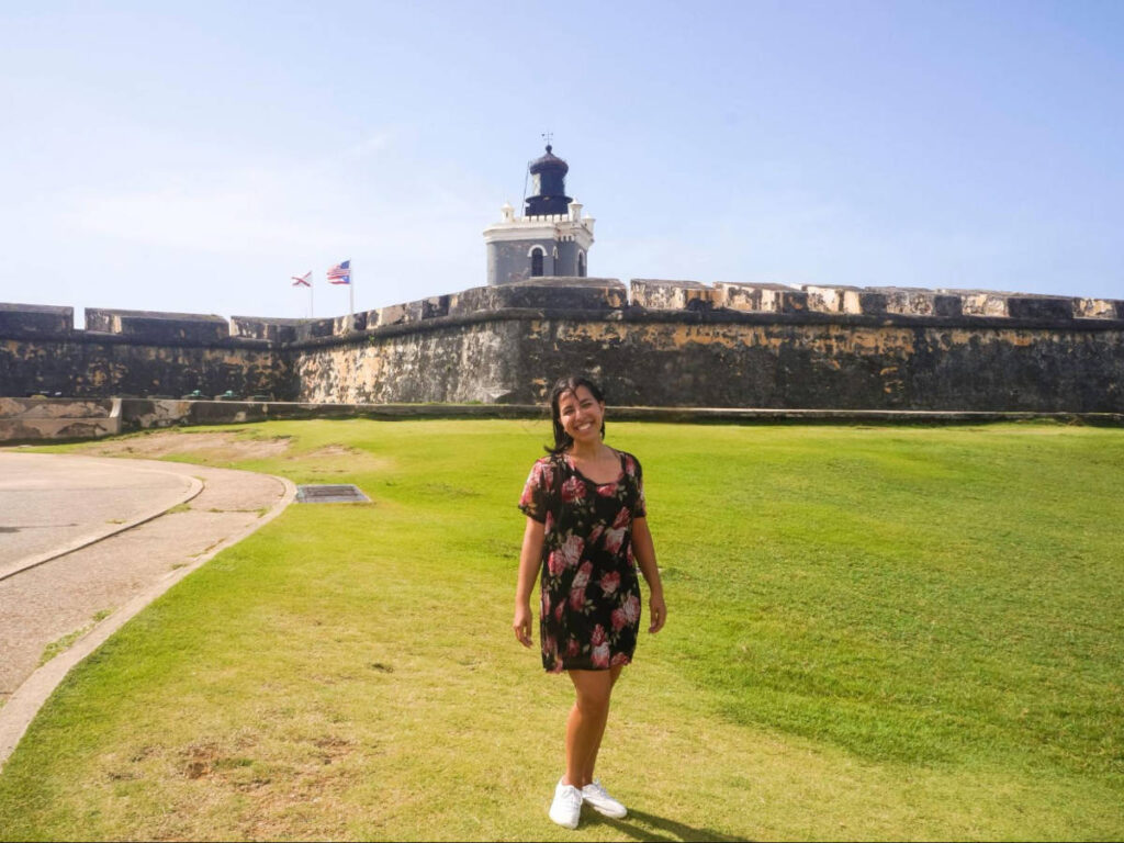 The author Vanessa Ramos smiling for a photo in El Morro