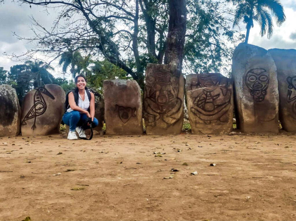 The author Vanessa Ramos, posing for a photo at Caguna Indigenous Park