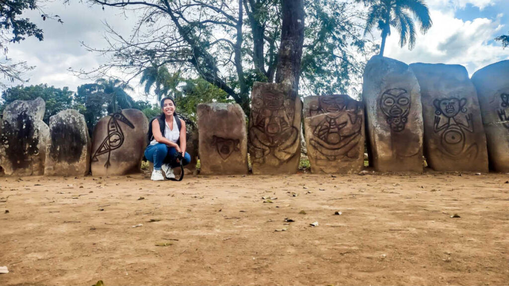The author Vanessa Ramos at the Caguana Indigenous Ceremonial Site