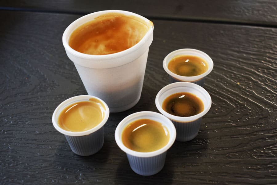 Cup of coffees on a table