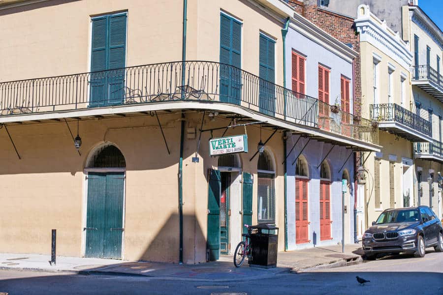 Exterior view of the Verti Marte Restaurant seen from across the street