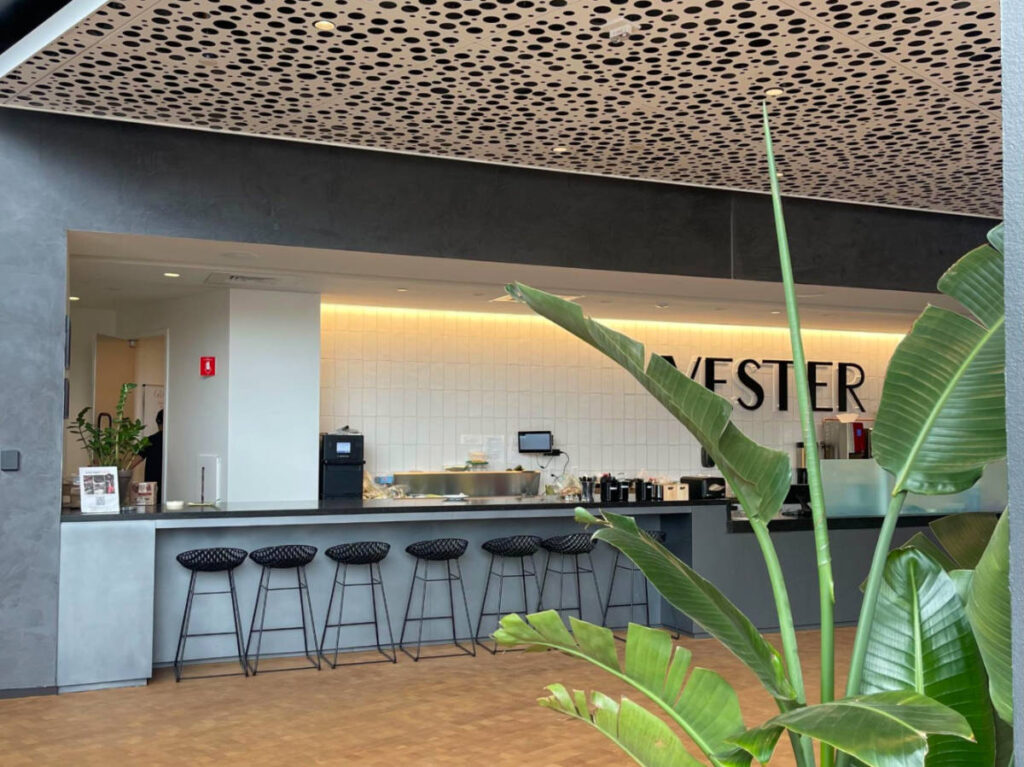 View of Vester Cafe in South Boston