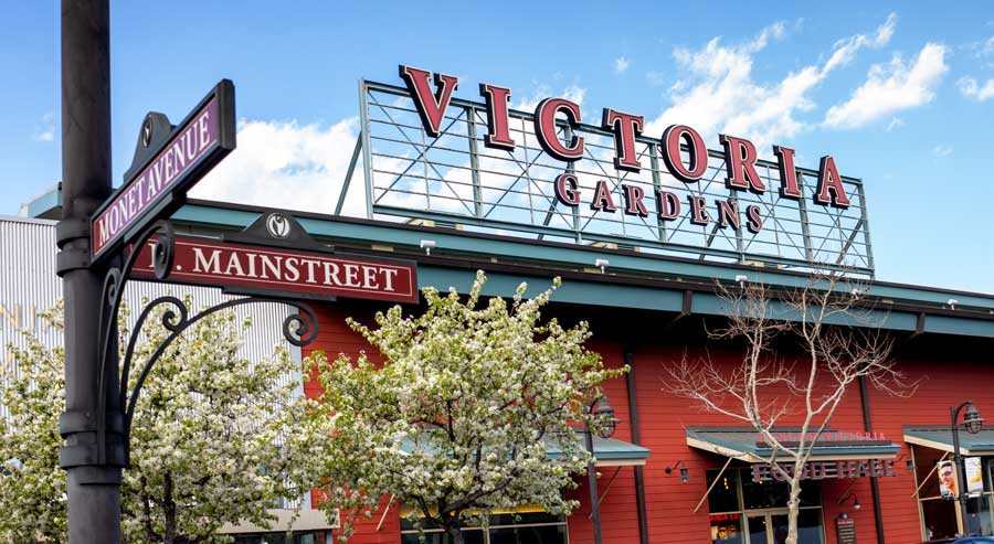 The Victoria Gardens signage outside
