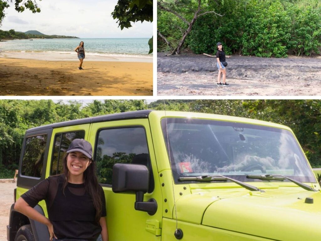 A photo collage of Vieques, Puerto Rico writer