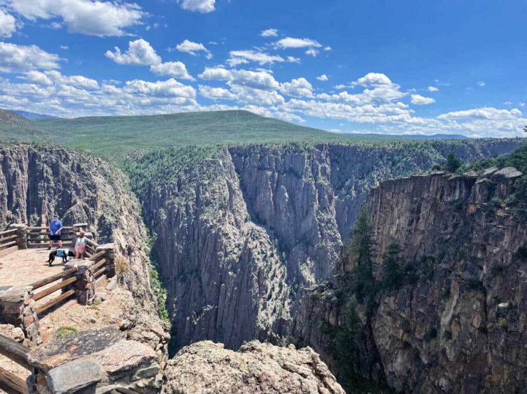 Overlooking view at the Black Canyon of the Gunnison National Park