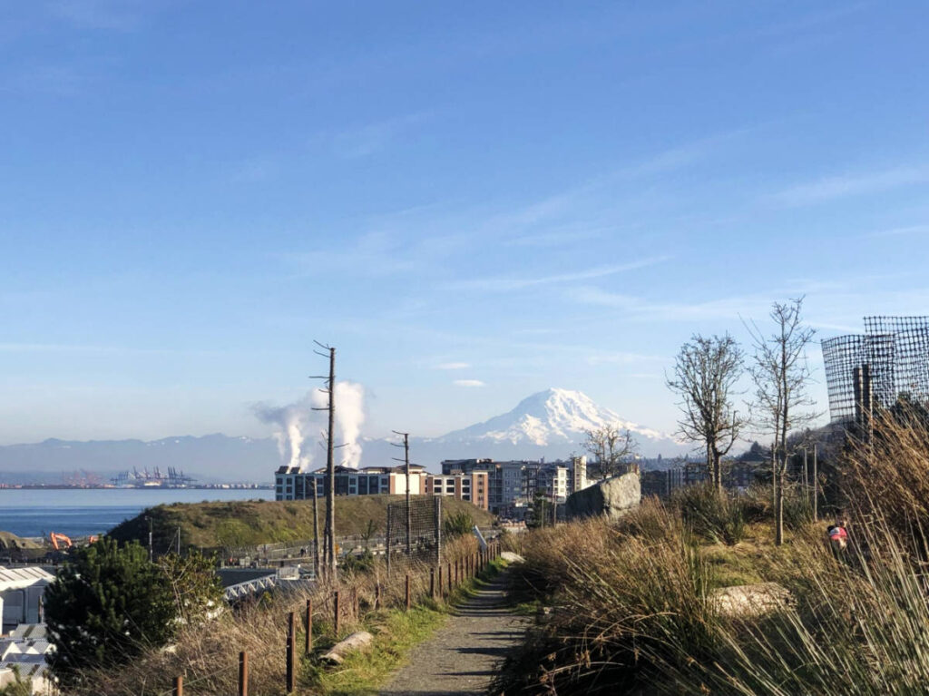 View of Mount Rainier from the Point Defiance Park
