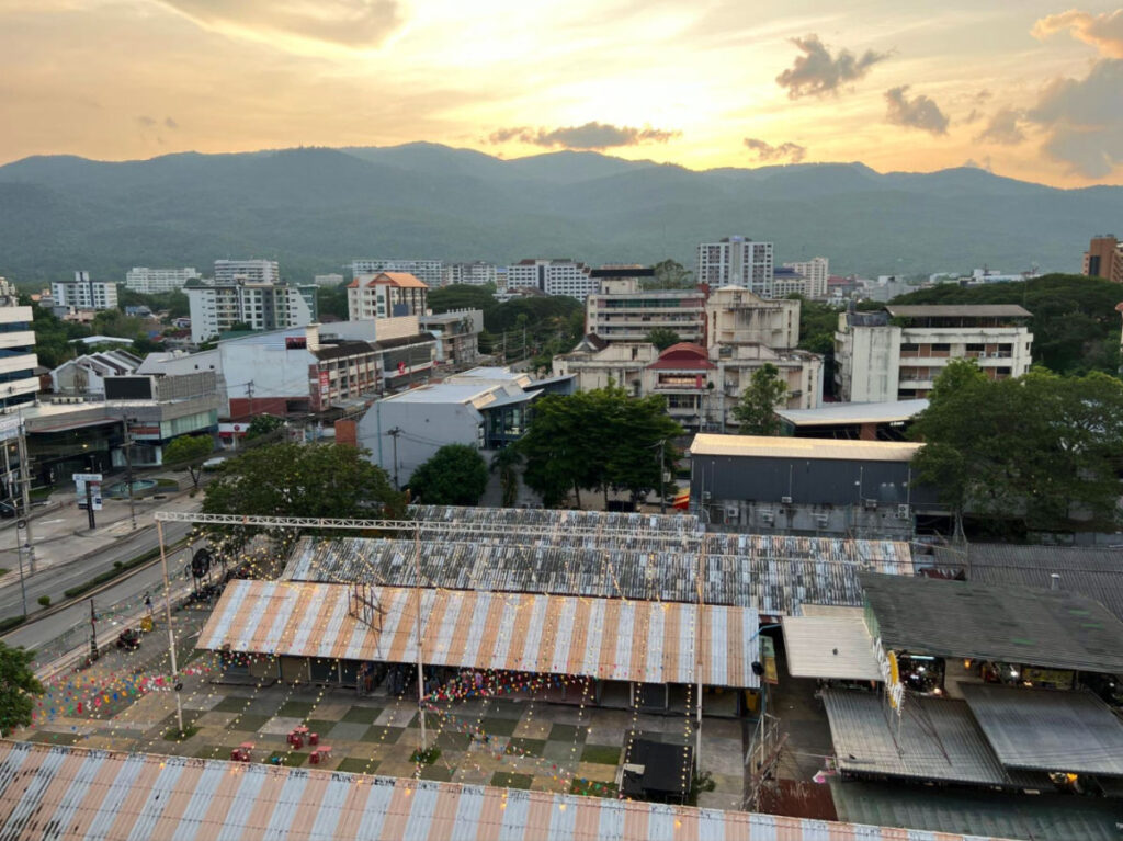 View from the observation deck at Maya mall
