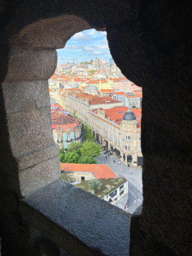 View from the tower window of Torre dos Clerigos