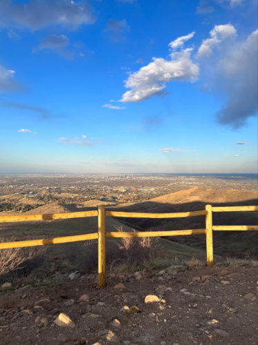 Overlooking view from the Green Mountain