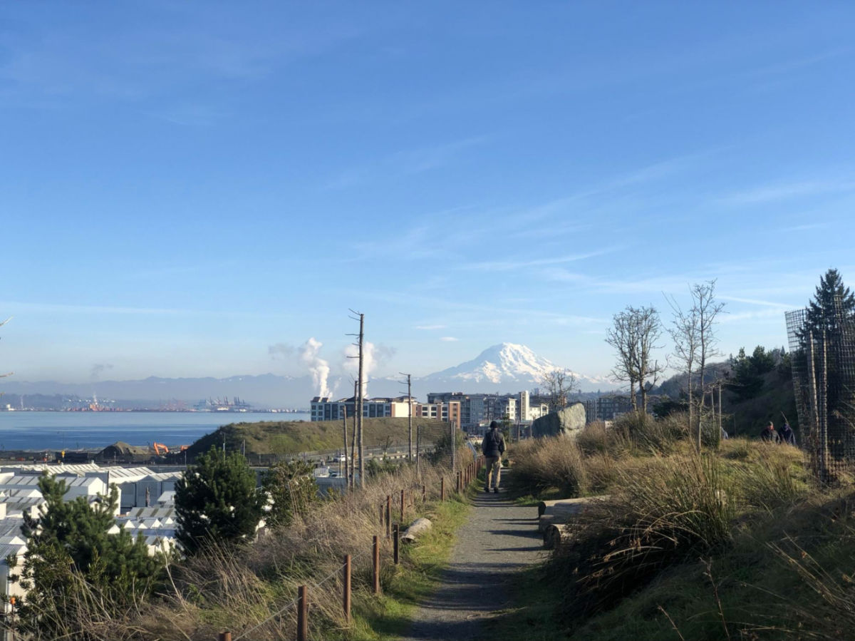 View of Mount Rainier seen from Point Defiance Park