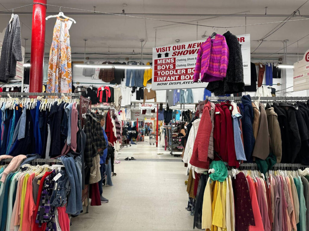 View from the inside of Village Discount Outlet