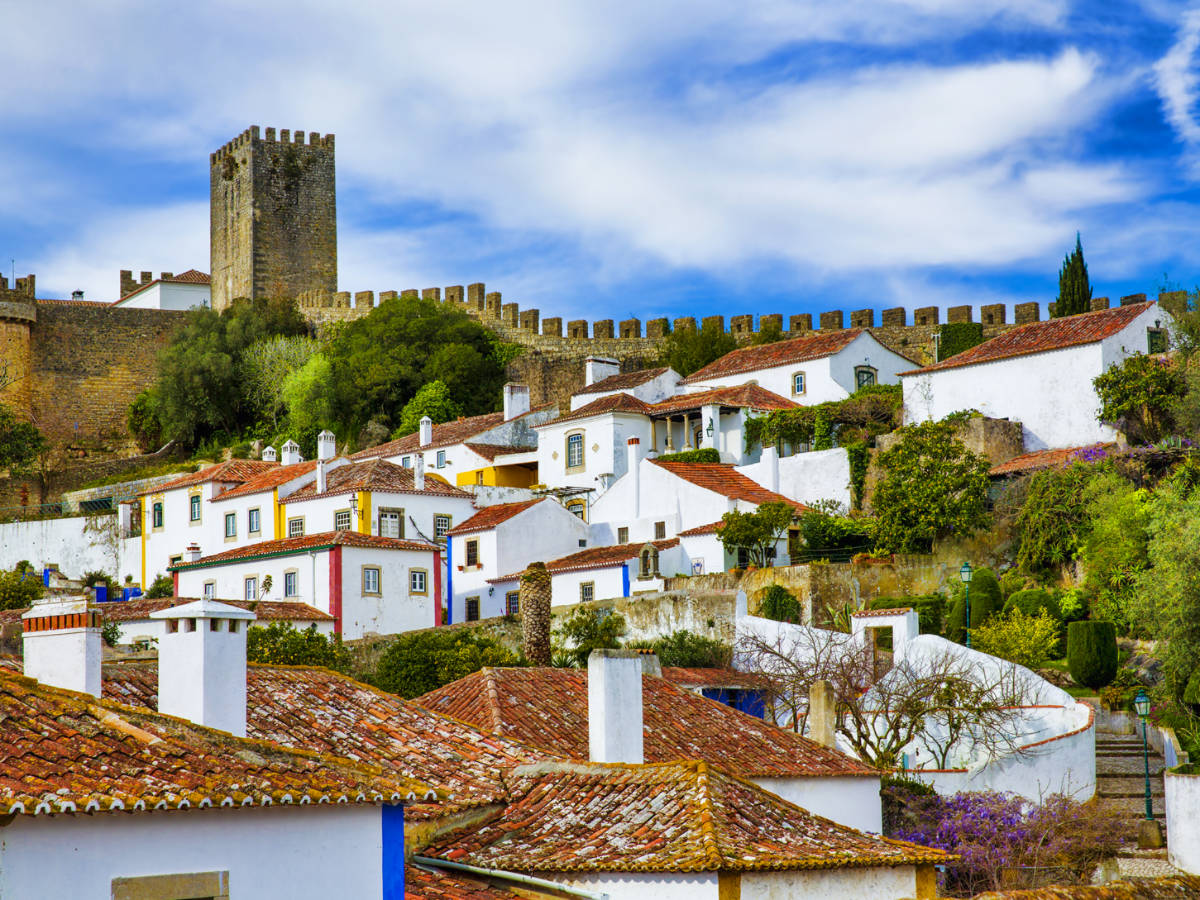 View from the City Wall of the Beautiful Village of Obidos