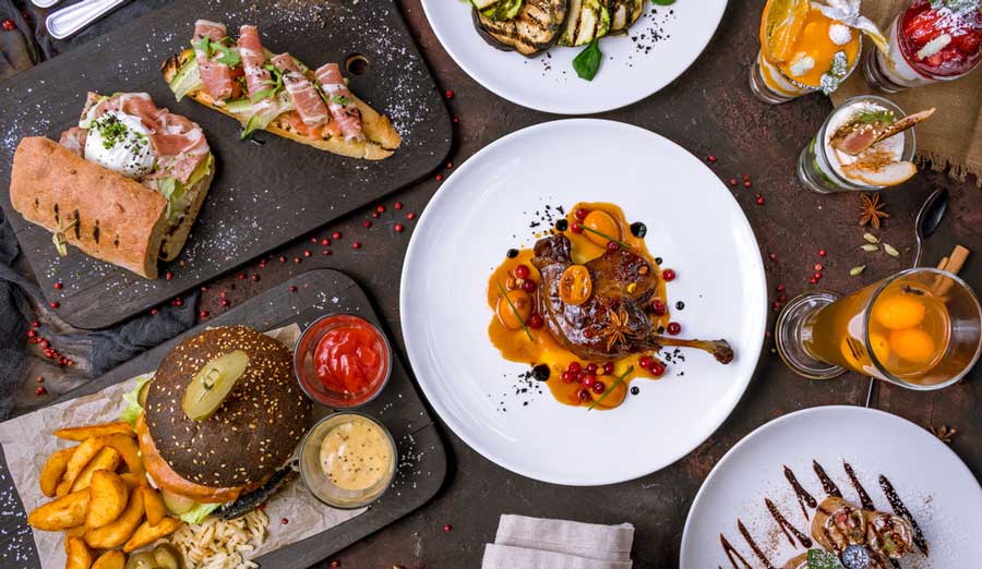 Different kinds of dishes from Virtu Honest Craft