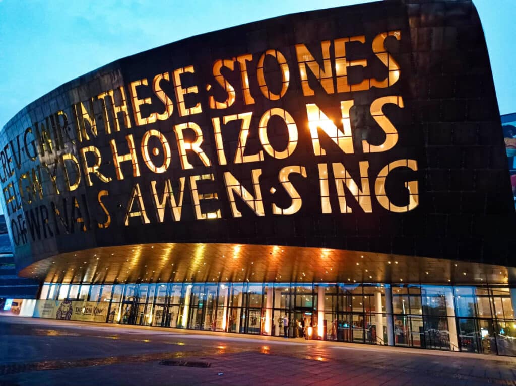 Exterior view of the Wales Millennium Centre