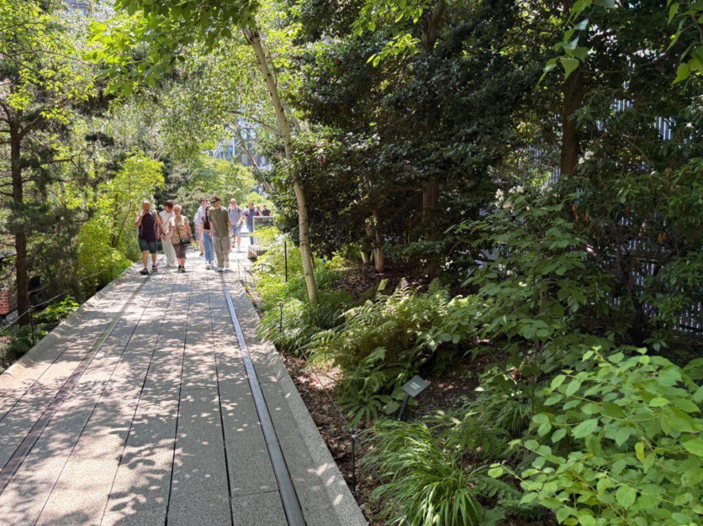 People walking at the High Line